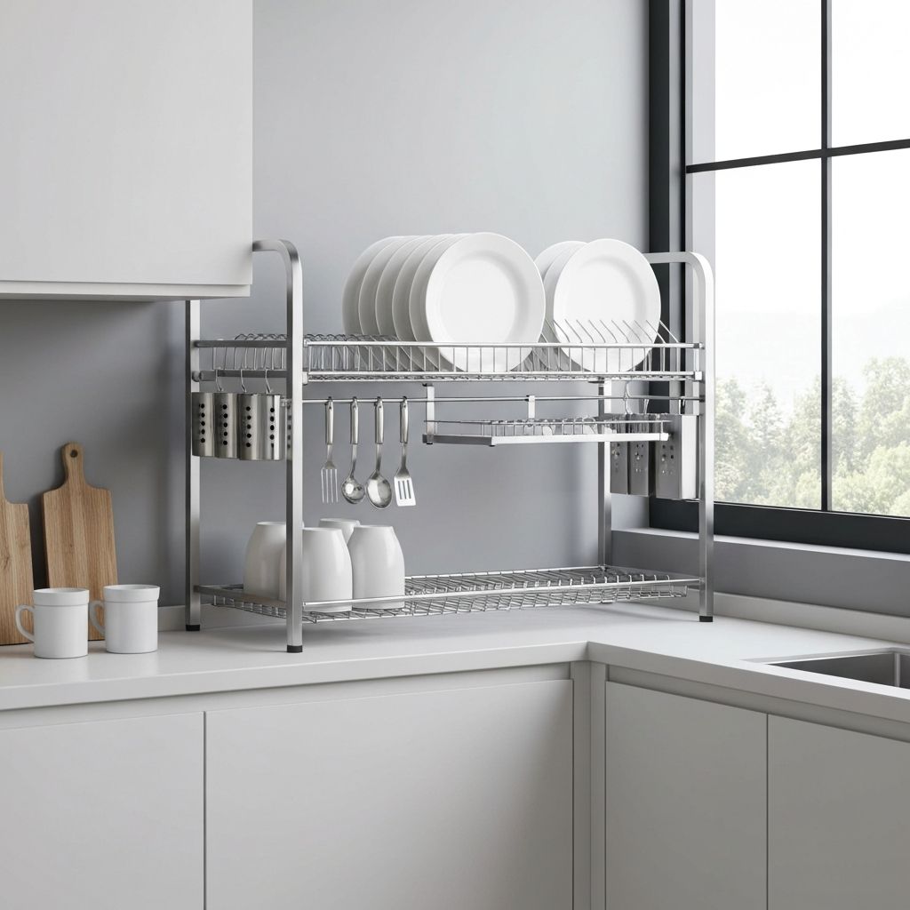 MaxiClean 2025 β Modern Organizing Dish Drying Rack with Special Discount - Imagem 1