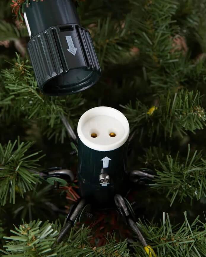 Premium Green Christmas Tree with Articulated Branches, Metal Support with Wheels and Built-in Micro LEDs - Miniatura 5